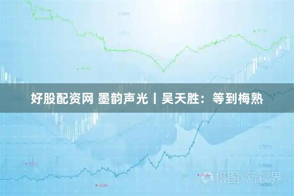 好股配资网 墨韵声光丨吴天胜：等到梅熟